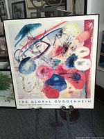 Front view of framed Kandinsky Global Guggenheim poster