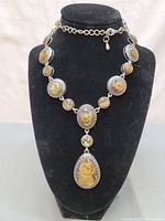 Full view of necklace on bust form