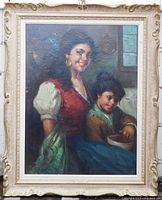 Framed painting full view