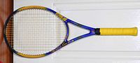 Full view of Prince Thunder Extreme Titanium racquet front side