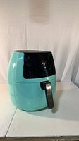 Full view of teal Ultrean air fryer
