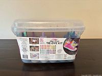 Front view of sealed Tulip One-Step Tie-Dye Kit container