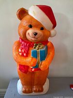 Full view of blow mold bear front
