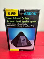 Front of box showing brand, model and product image