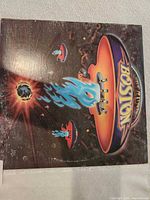 Front cover showing spaceship artwork