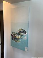 Front view of the canvas print hung on wall