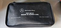 Front of black Mercedes-Benz first aid kit pouch