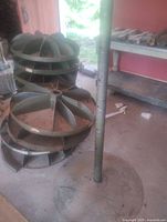 Full rack showing base, pole and stacked trays