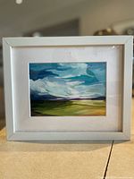 Full view of framed painting