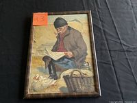 Full view of framed print showing subject and frame