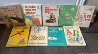 Front covers of all nine Beginner Books
