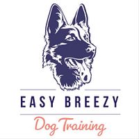 Easy Breezy Dog Training logo with German Shepherd graphic
