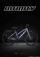 Side profile of the Infinity Boss Three hybrid bike