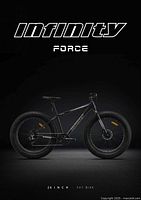 Promotional side profile view of Infinity Force 26" fat bike