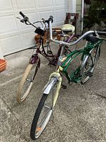 Both bicycles side by side showing overall condition