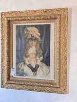 Full view of framed portrait print