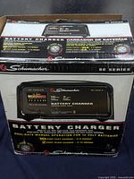 Retail box showing product details and model information