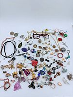 Overall layout of entire jewelry assortment