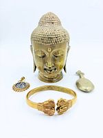 Front view of all four items