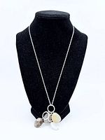 Full view of necklace on display bust