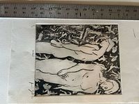 Full sheet with ruler for scale