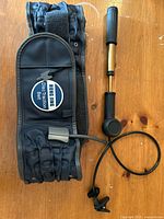 Belt folded with pump attached showing overall product