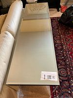 Top view showing full mirrored glass surface