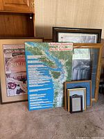 Group shot of all framed items