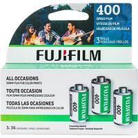 Front of Fujifilm 400 3-pack box showing branding and roll count