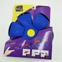 Front of packaged Funny Ball P3 disc ball showing product and branding