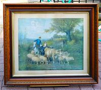 Framed print full view showing frame style and image