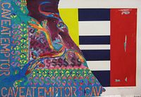 Front view showing full artwork, signature and title visible