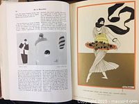 Open pages showing layout and colour plate