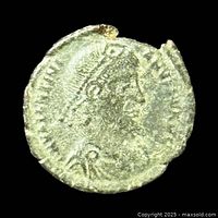 Obverse showing bust of Valentinian I with legend