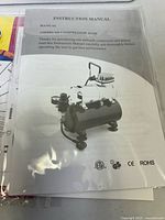 Instruction manual showing model AS186 image