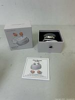 Box, charging case with hearing aids, user manual