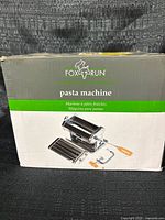 Front of original Fox Run pasta machine box