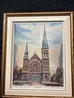 Full view of framed limited edition print of St. John Chrysostom Church