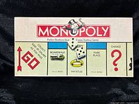 Monopoly box lid showing branding