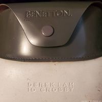 Benetton hard case and embossed Derek Lam 10 Crosby pouch lid