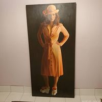 Front view of the full painting showing subject and colors