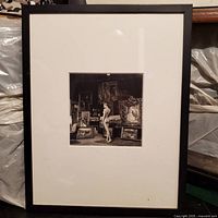 Framed photograph showing full lot