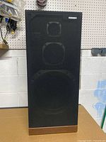 Front view of Pioneer CS-E9000 speaker with grille in place