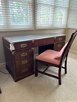 Desk and chair together showing overall design