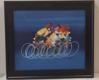 Frontal view of framed painting