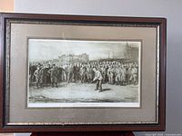 Full front view of framed print