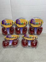 All five sealed Emac walkie talkie packs displayed