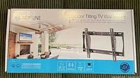 Front of sealed box showing Peerless-AV Neptune Outdoor Tilting TV Wall Mount 32-75"