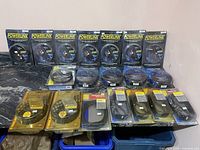 Group of sealed PowerLink, Alpine, Monster cables
