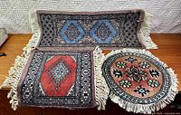 Three of the four rugs overview